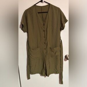 NWT Emery Rose Olive Green Romper